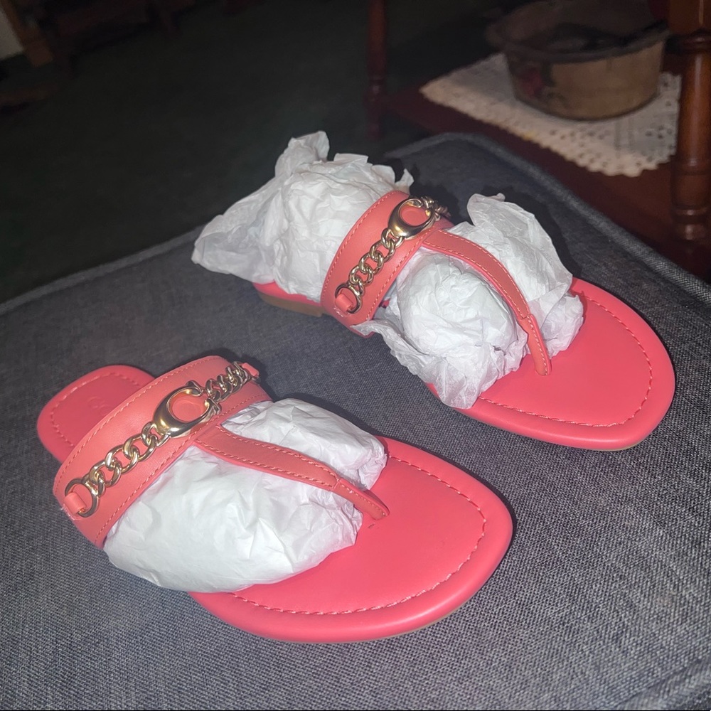 COPY - Coach leather Jaclyn sandals . NEW